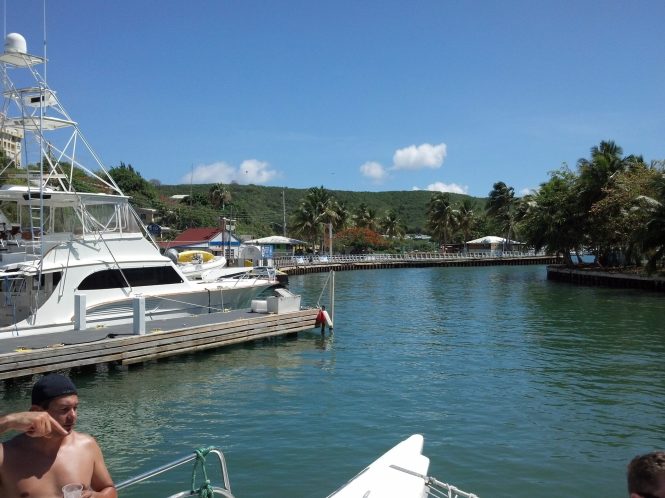 Leaving the marina in Fajardo
