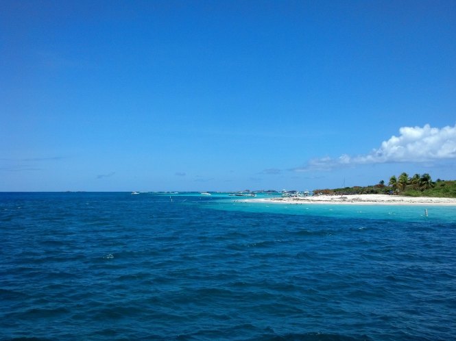 Incredibly blue-green water