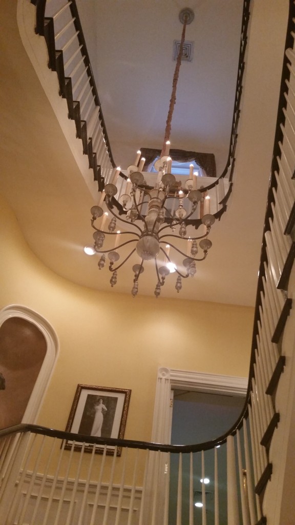 Chandelier and Stairway