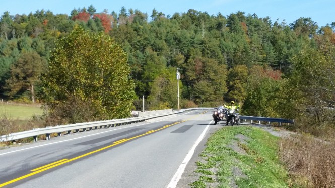 A patient husband waits by the roadside - again!