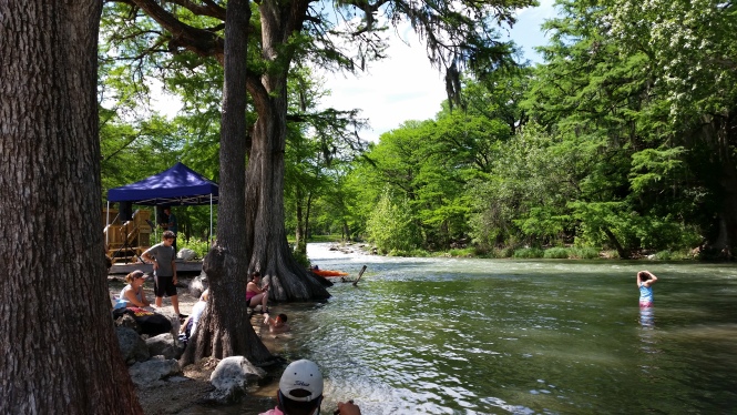 The cool, green, Guadalupe river