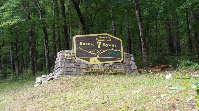 These signs are located on most of the scenic roads in Arkansas...nice!