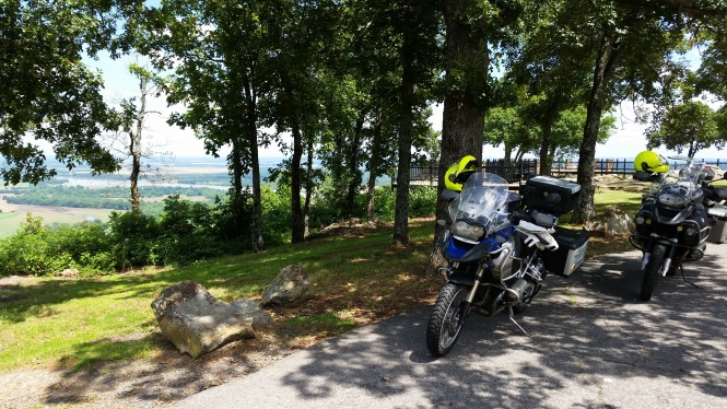 Our bikes at Stout's Point overlook