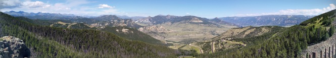 A panorama of the incredible view from Dead Indian Pass